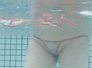 bikini, di-dalam-air
