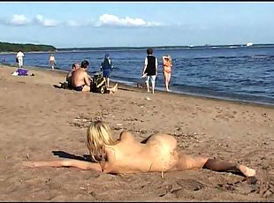 nudisti, giovanissime, spiaggia, giovani18