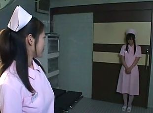 asiático, enfermera, japonés