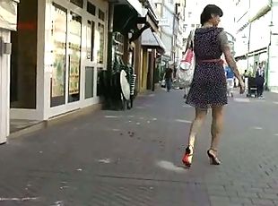 mulher-madura, câmara, vigia, pés, italiana, fetiche, sapatos-salto-alto