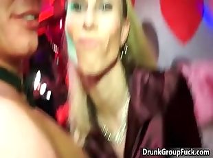 Drunk crazy women sucking big cock