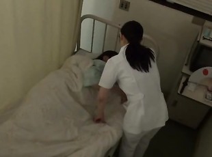 enfermeira, japonesa, uniforme, tetas-pequenas
