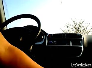 She likes fingering herself in the car 3 wmv