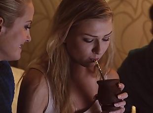LosConsoladores - Hot blonde Russian babe gets consoled in hot FFM cuckold