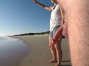 strand, påklätt-sex