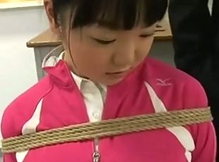 Japanese Schoolgirl Tied And Fucked in Classroom