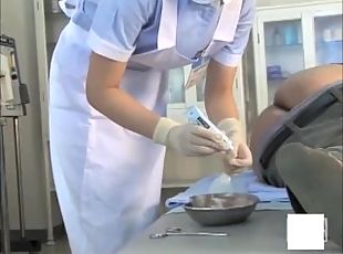 enfermeira, mulher-madura, japonesa, fetiche, latex, uniforme